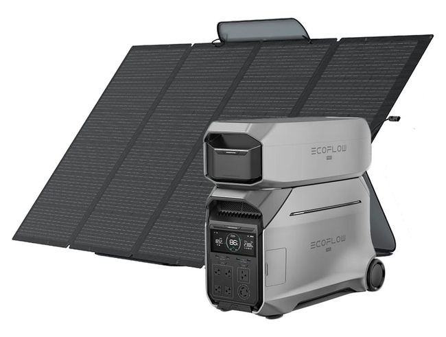 EcoFlow Delta Pro 3 Expansion Battery Solar Generator Kit - 8192 Watt Hours - With Ecoflow 400 Watt Solar Panel