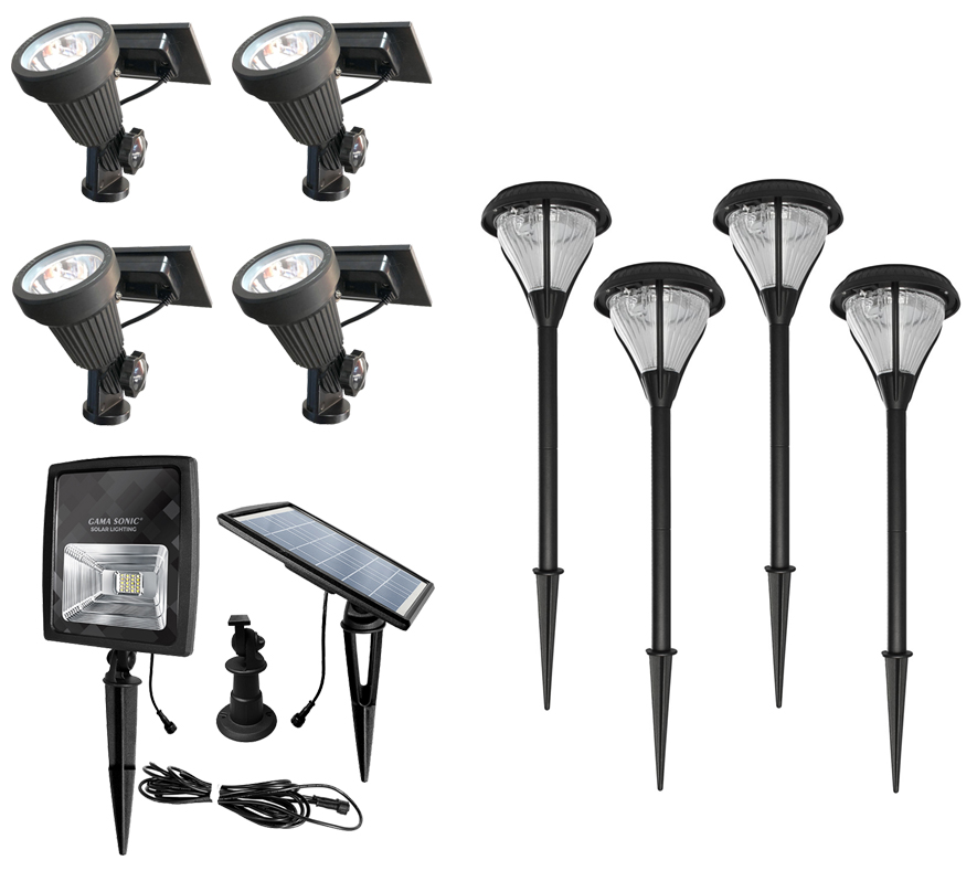 Residential Solar Landscape Lighting Kit Cool White