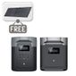 EcoFlow Delta 2 Max Power Station & Smart Extra Battery Kit - Includes a FREE EcoFlow 220W Bifacial Portable Solar Panel