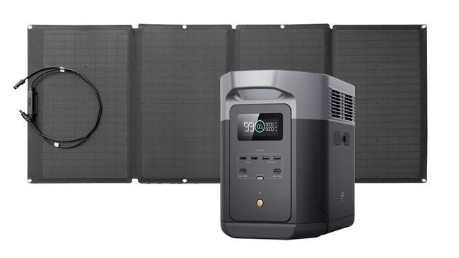 EcoFlow Delta 2 Max Solar Generator - With 160 Watts of Solar