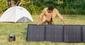 Ecoflow Delta 3 Max Black Powerstation with 220W Bifacial Portable Solar Panel