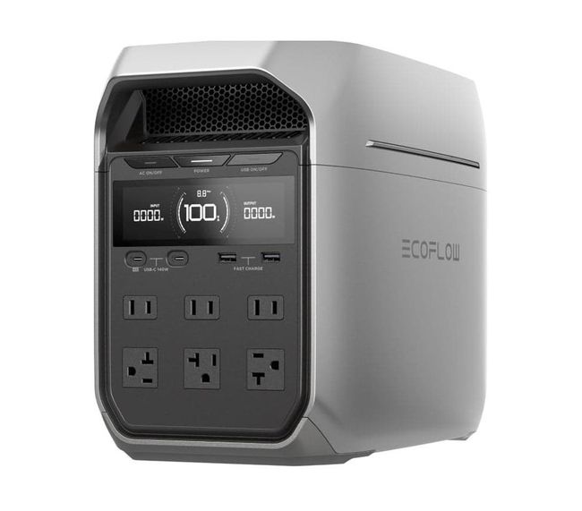 EcoFlow DELTA 3 Plus Portable Power Station with Smart 3000 Dual Fuel  Generator