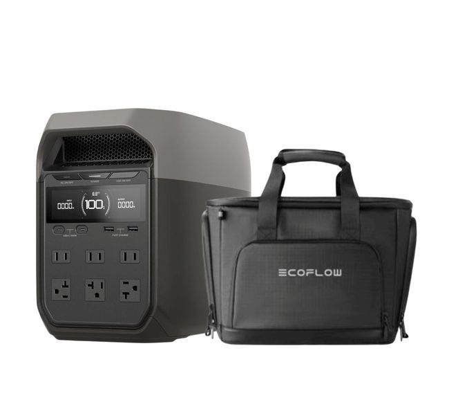 EcoFlow Delta 3 Portable Power Station with Waterproof Bag