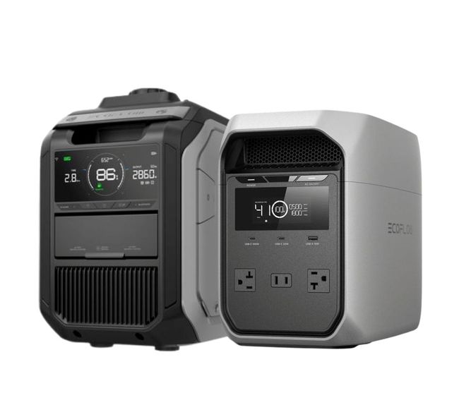 EcoFlow Delta 3 Classic Portable Powerstation with Smart 3000 Dual Fuel Generator