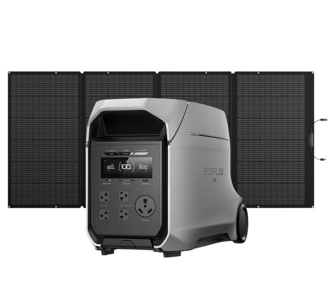 EcoFlow Delta 3 Ultra Plus Solar Generator Kit with 400W Foldable Solar Panel