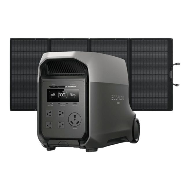 EcoFlow Delta 3 Ultra Portable Powerstation with 400W Solar Panel