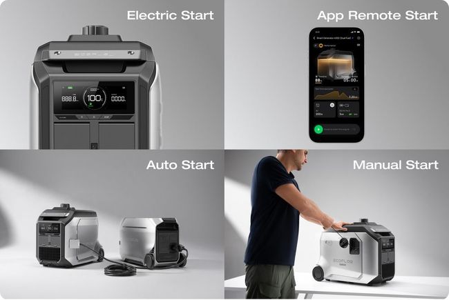 Ecoflow Delta Pro Hybrid Emergency Power Kit with Ecoflow SG4000