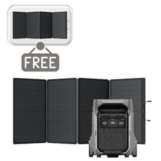 EcoFlow Delta Pro 3 Portable Solar Generator Kit - With 400 Watts of Solar - Includes an Extra FREE EcoFlow 400 Watt Solar Panel