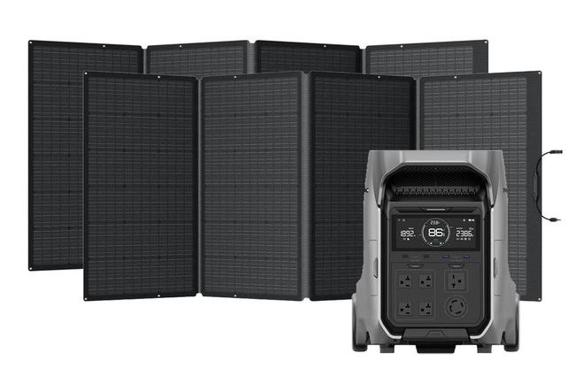 EcoFlow Delta Pro 3 Portable Solar Generator Kit - With 2x 400 Watt Foldable Solar Panels