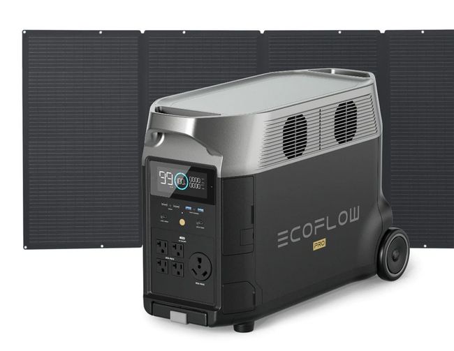 EcoFlow Delta Pro Portable Solar Generator Kit - With 400 Watts of Solar