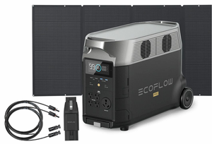 Ecoflow Delta Pro with 400W Solar Panel with Free EV X-Stream Adapter and MC4 Extension Cable - Special Bundle