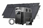 EcoFlow Delta Pro Portable 440W Solar Generator Bundle - With Free Remote and MC4 Extension Cable