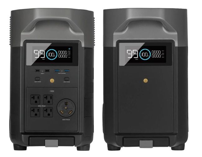 EcoFlow Delta Pro Power Station & Expansion Battery Kit with 400