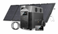 EcoFlow Delta Pro Portable 220W Solar Generator Bundle - With Free Remote and MC4 Extension Cable