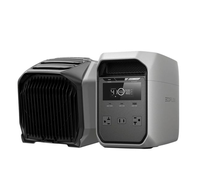 EcoFlow Delta 3 Classic Portable Powerstation with Wave 3 Portable Air Conditioner and Heater 
