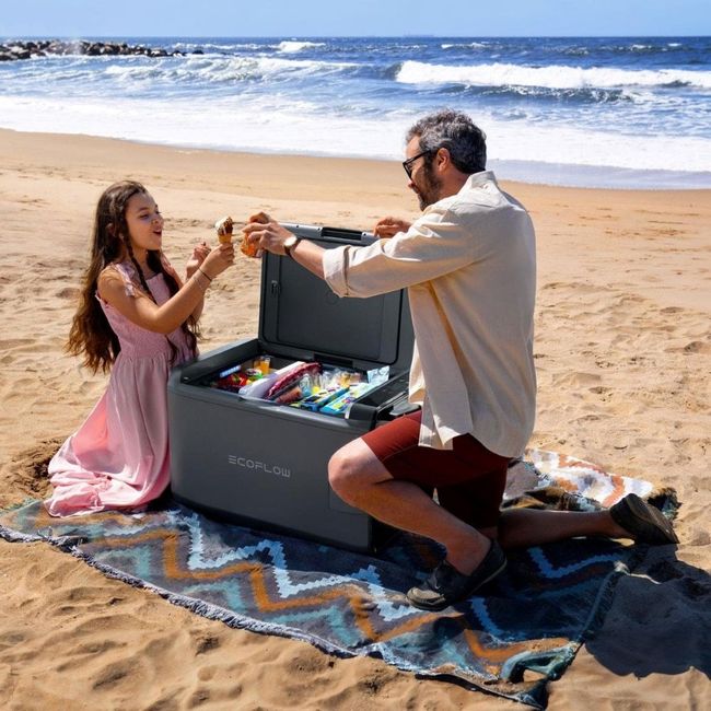 EcoFlow Glacier Classic Portable Fridge Freezer (55L) with Plug-in