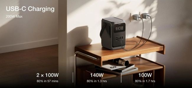 EcoFlow Trail 200 DC Portable Power Station - 192Wh