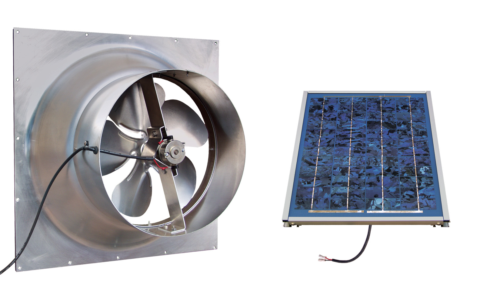 Gable Mounted Solar Attic Fan - 16 Watts - 1300 sq ft