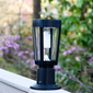 Gama Sonic Amphora Flame Effect Bulb Solar Light - With Pole, Post & Wall Mount Kit