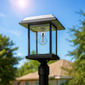 Gama Sonic Aspen II LED Solar Post Light with 3 Inch Fitter
