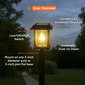 Gama Sonic Aspen II LED Solar Post Light with 3 Inch Fitter