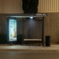 Gama Sonic Commercial Solar Shelter Light - 500 Lumens for Bus Stops, Walkways & Canopies