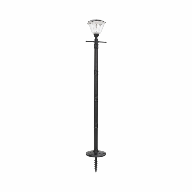 Gama Sonic Haven Solar Lamp Post with EZ-Anchor Base - 73 Inch Outdoor LED Lantern