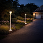 Gama Sonic Haven Solar Lamp Post with EZ-Anchor Base - 73 Inch Outdoor LED Lantern