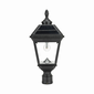 Gama Sonic Imperial Bulb II Durable Resin Solar Post Light with 3 inch Fitter