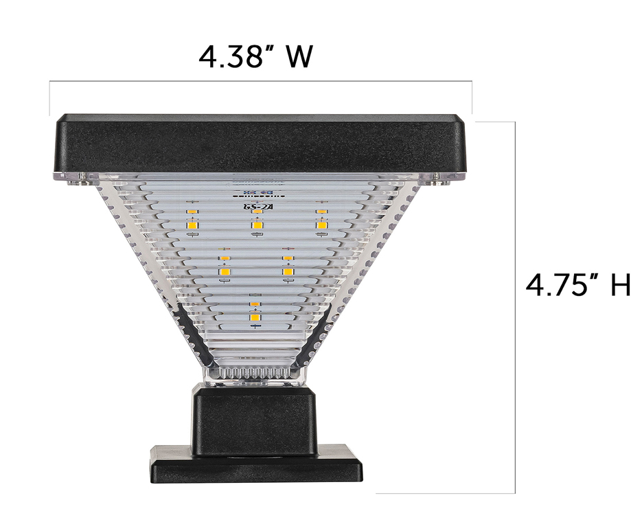 Gama Sonic Luxor Solar Post Cap Light For 4 X 4 And