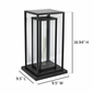 Gama Sonic NovaEdge Solar Accent Light � Modern Solar LED for Patios, Pillars and Flat Surfaces