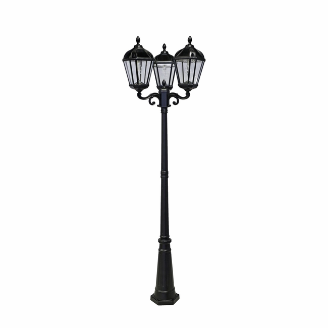 Gama Sonic Royal Bulb Solar Triple Lamp Post