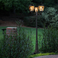 Gama Sonic Royal Bulb Solar Triple Lamp Post
