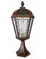 Gama Sonic Royal Pier Mount Solar Lamp with GS-Solar LED Light Bulb - Brushed Bronze