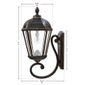 Gama Sonic Flicker Flame Royal Wall Mount Solar Lamp - Includes Both Warm White GS Bulb and Free Flicker Flame Bulb