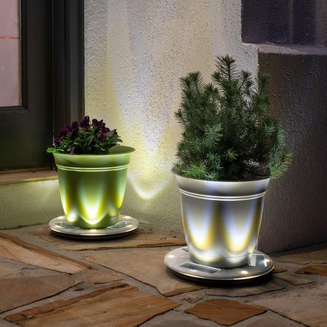 Gama Sonic Solar Uplight Planter Base - 2 Pack