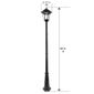 Gama Sonic Windsor Bulb Solar Lamp Post - Single Head