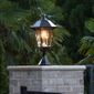Gama Sonic Windsor Bulb Solar Light - With Pole, Post & Wall Mount Kit - Black