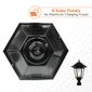 Gama Sonic Windsor Bulb Solar Light - With Pole, Post & Wall Mount Kit - Black