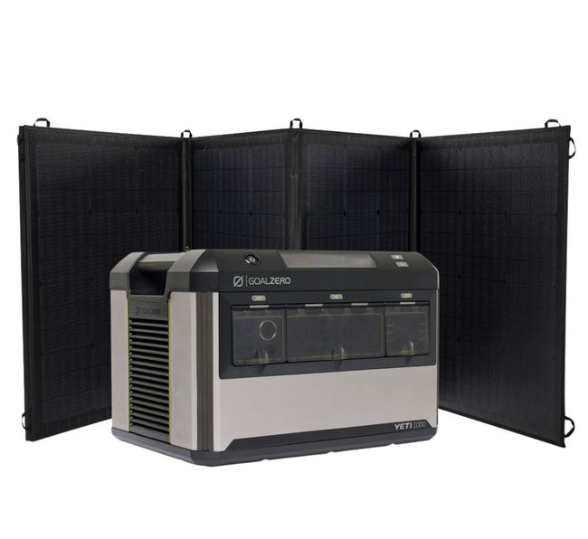 Goal Zero New 6G Yeti 1000 Solar Generator with the Nomad 200 Foldable Solar Panel - 2G