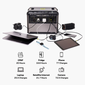 Goal Zero 6G New Yeti 1500 Portable Solar Generator Featuring the Goal Zero Ranger 300 Briefcase Solar Panel - 2G