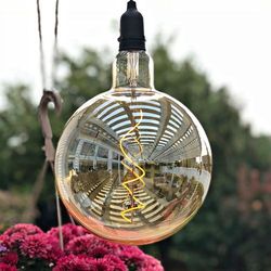Hand-Blown Glass Solar Garden Lights