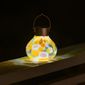 Handblown Glass 5 Inch Solar Tea Lantern - Mai Tai