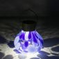 Handblown Glass 5 Inch Solar Tea Lantern - Periwinkle