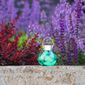 Handblown Glass 5 Inch Solar Tea Lantern - Teal