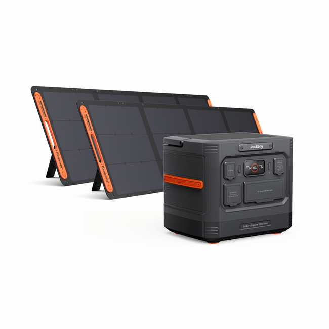 Jackery Explorer 1500 Ultra Solar Generator - Includes 2x SolarSaga 200W Solar Panel