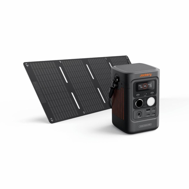 Jackery Explorer 300D Portable Power Station with 40W Mini Solar Panel