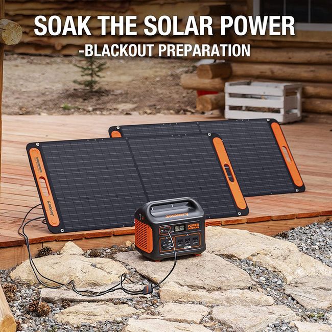Jackery Explorer 1000 Plus Solar Generator - Includes 2x