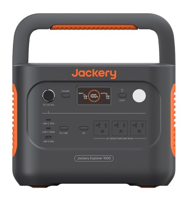 Jackery Explorer 1000 V2 Solar Generator - Includes a 100W Jackery