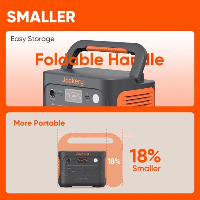 Jackery Explorer 1000 V2 Solar Generator - Includes a 100W Jackery